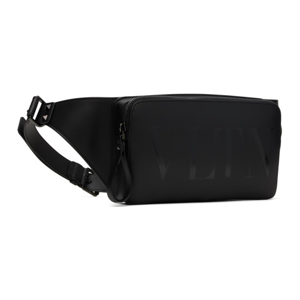  발렌티노 Valentino Garavani Black VLTN Leather Belt Bag 241807M171001