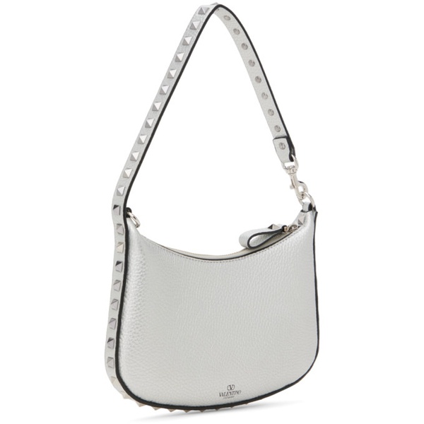  발렌티노 Valentino Garavani Silver Mini Rockstud Shoulder Bag 241807F048040