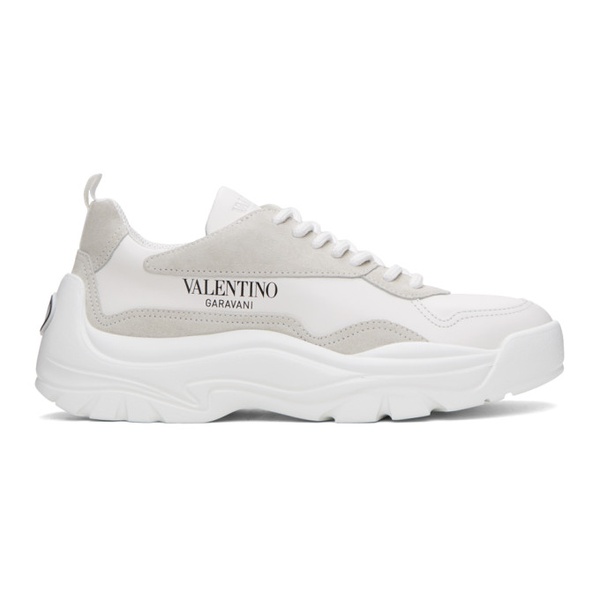  발렌티노 Valentino Garavani White Gumboy Calfskin Sneakers 241807M237027