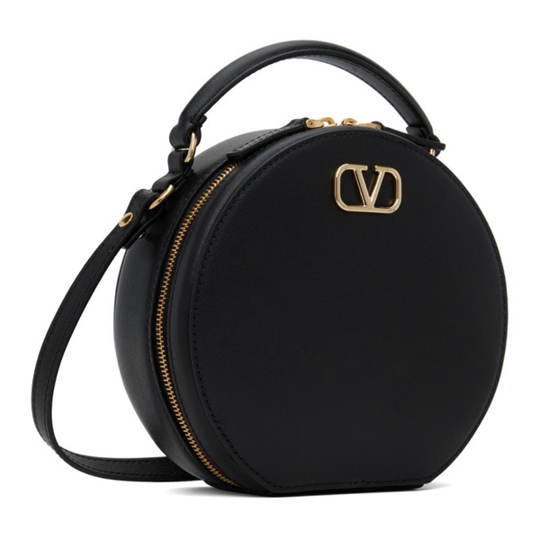  발렌티노 Valentino Garavani Black VLogo Signature Calfskin Mini Shoulder Bag 241807F048090