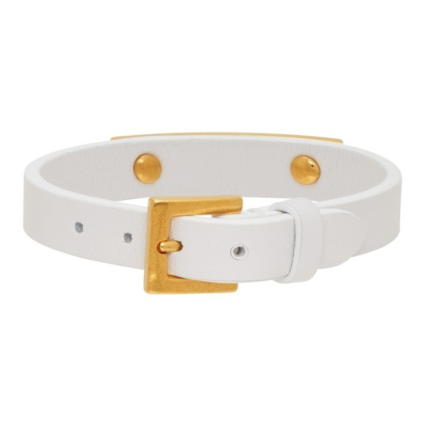  발렌티노 Valentino Garavani White Rockstud 3 Stud Bracelet 212807F020029