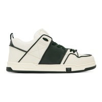 발렌티노 Valentino Garavani 오프화이트 Off-White & Green Open Skate Sneakers 232807M237036