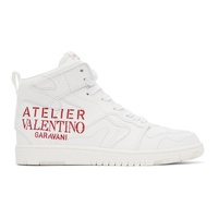 발렌티노 Valentino Garavani White 07 CA모우 MOUFLAGE 에디트 Edition Atelier Mid-Top Sneakers 212807F127004
