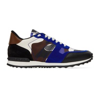 발렌티노 Valentino Garavani Blue & Black Rockrunner Sneakers 231807M237024