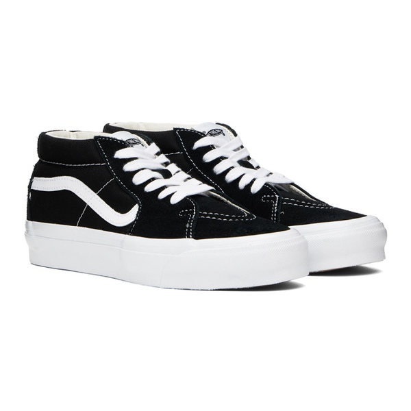 반스 반스 Vans Black & White Sk8-Mid 83 Sneakers 241739M236006