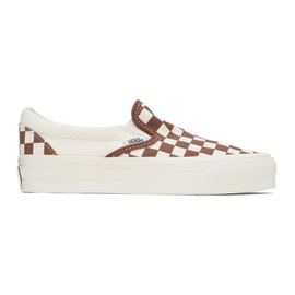 반스 Vans 오프화이트 Off-White & Brown Premium Slip-On 98 Sneakers 242739M237014