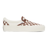 반스 Vans 오프화이트 Off-White & Brown Premium Slip-On 98 Sneakers 242739F128005