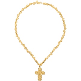 Veneda Carter Gold VC028 Small Signature Cross Pendant Necklace 241882F023002