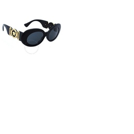 베르사체 Versace Dark Gray Oval Ladies Sunglasses VE4426BU GB1/87 54