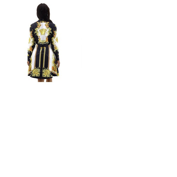 베르사체 베르사체 Versace Ladies Baroque Print Silk Shirt Dress 1000933-1A01117-5B070
