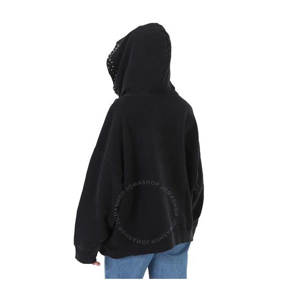 베르사체 베르사체 Versace Logo Print Studded Fleece Hoodie 1008170-1A06531-2B110