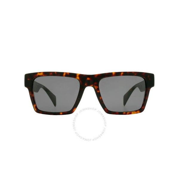 베르사체 베르사체 Versace Dark Gray Rectangular Mens Sunglasses VE4445 108/87 54