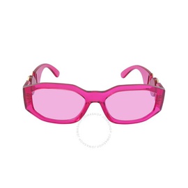 베르사체 Versace Pink Geometric Unisex Sunglasses VE4361 5334/5 53