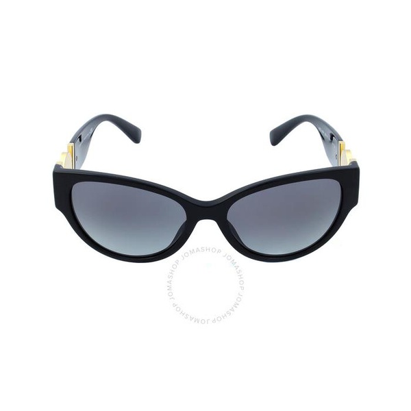베르사체 베르사체 Versace Grey Gradient Cat Eye Ladies Sunglasses VE4368 GB1/11 56