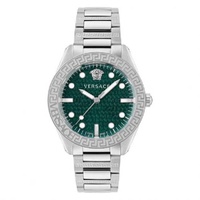 베르사체 Versace MEN'S Greca Dome Stainless Steel Green Dial Watch VE2T00322