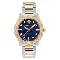 베르사체 Versace MEN'S Greca Dome Stainless Steel Blue Dial Watch VE2T00422