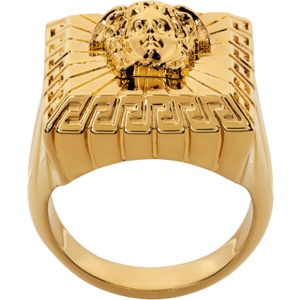 베르사체 베르사체 Versace Gold Medusa Ring 232404M147006
