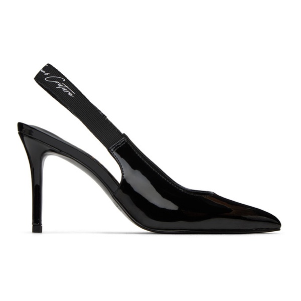 베르사체 베르사체 진 꾸뛰르 베르사체 Versace Jeans Couture Black Scarlett Slingback Heels 232202F122011