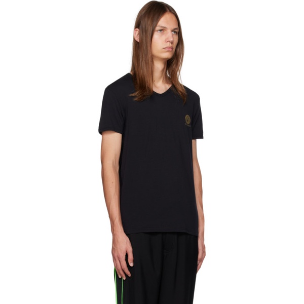 베르사체 베르사체 언더웨어 베르사체 Versace Underwear Black Medusa T-Shirt 232653M213010