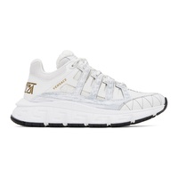베르사체 Versace White Trigreca Sneakers 232404M237036