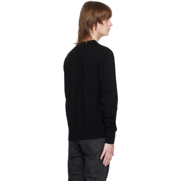 베르사체 베르사체 진 꾸뛰르 베르사체 Versace Jeans Couture Black V-Emblem Sweater 231202M201002