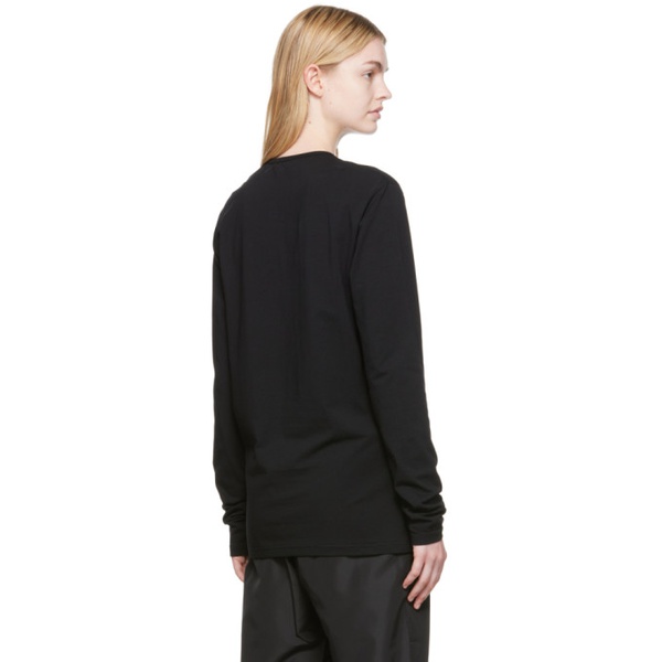 베르사체 베르사체 언더웨어 베르사체 Versace Underwear Black Medusa Long Sleeve T-Shirt 222653F110003