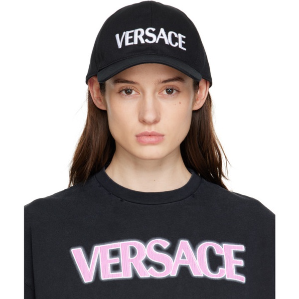 베르사체 베르사체 Versace Black Logo Cap 231404F016001
