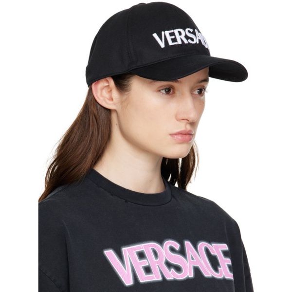 베르사체 베르사체 Versace Black Logo Cap 231404F016001