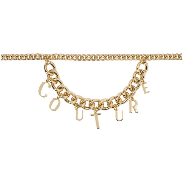베르사체 베르사체 진 꾸뛰르 베르사체 Versace Jeans Couture Gold Charms Chain Belt 231202F001012