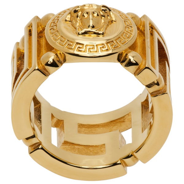 베르사체 베르사체 Versace Gold Medusa Greca Ring 231404F024015