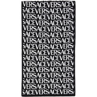 베르사체 Versace Black Logo Scarf 232404M150000