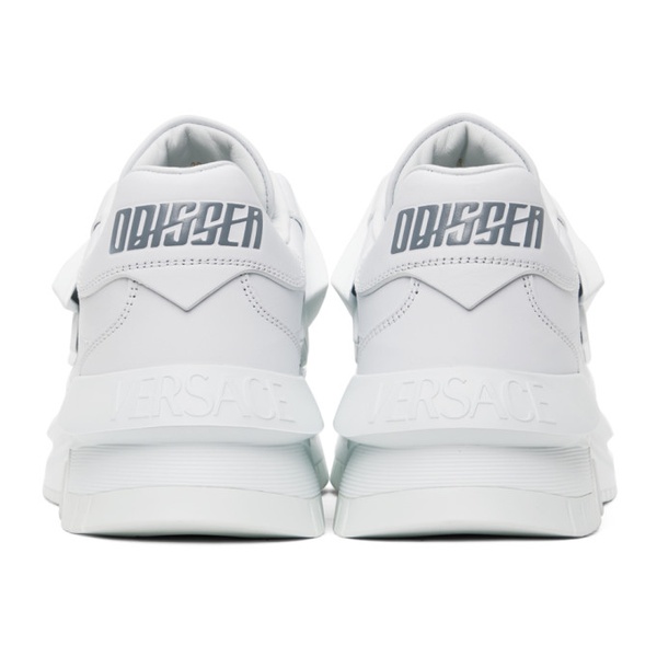 베르사체 베르사체 Versace White Odissea Sneakers 231404M237001