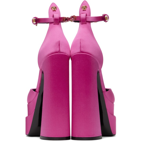 베르사체 베르사체 Versace Pink Aevitas Platform Heels 222404F122066