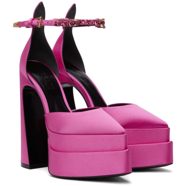 베르사체 베르사체 Versace Pink Aevitas Platform Heels 222404F122066