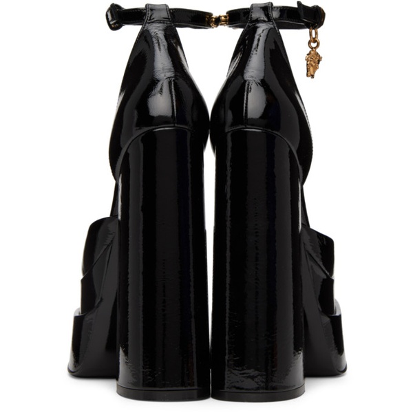 베르사체 베르사체 Versace Black Aevitas Platform Heels 222404F122060
