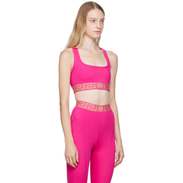 베르사체 베르사체 언더웨어 베르사체 Versace Underwear Pink Greca Sport Bra 232653F073017