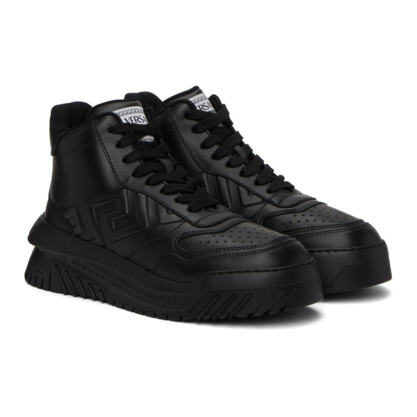 베르사체 베르사체 Versace Black Greca Odissea Sneakers 232404M236006
