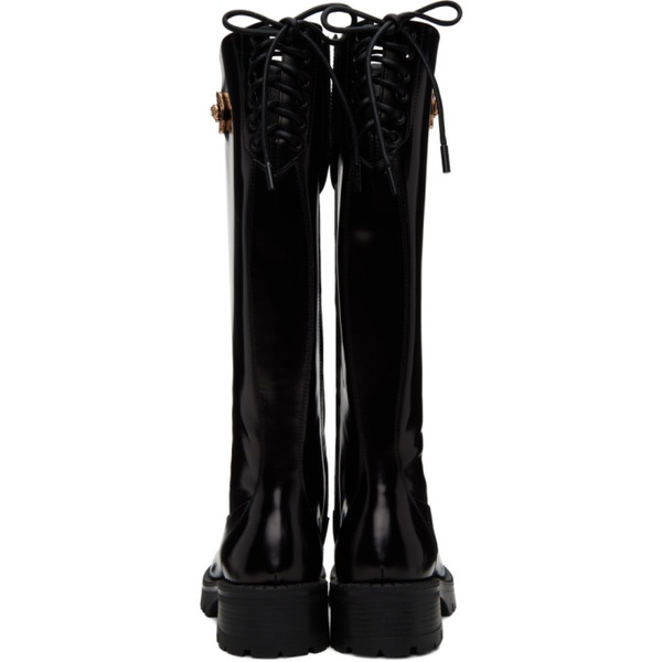 베르사체 베르사체 Versace Black Knee-High Boots 232404F115003