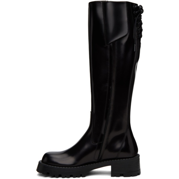베르사체 베르사체 Versace Black Knee-High Boots 232404F115003