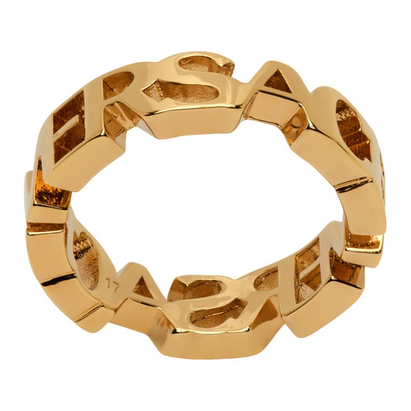 베르사체 베르사체 Versace Gold Logo Ring 232404M147026
