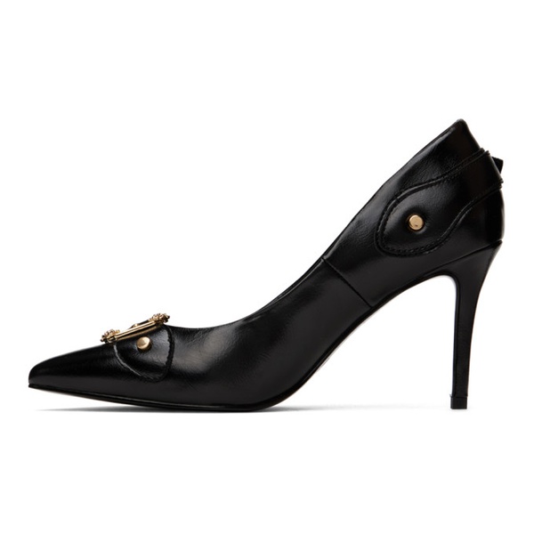 베르사체 베르사체 진 꾸뛰르 베르사체 Versace Jeans Couture SSENSE Exclusive Black Heels 241202F122001