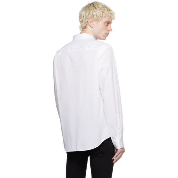 베르사체 베르사체 진 꾸뛰르 베르사체 Versace Jeans Couture White Printed Shirt 232202M192022
