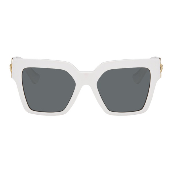 베르사체 베르사체 Versace White Medusa Deco Butterfly Sunglasses 241404F005061