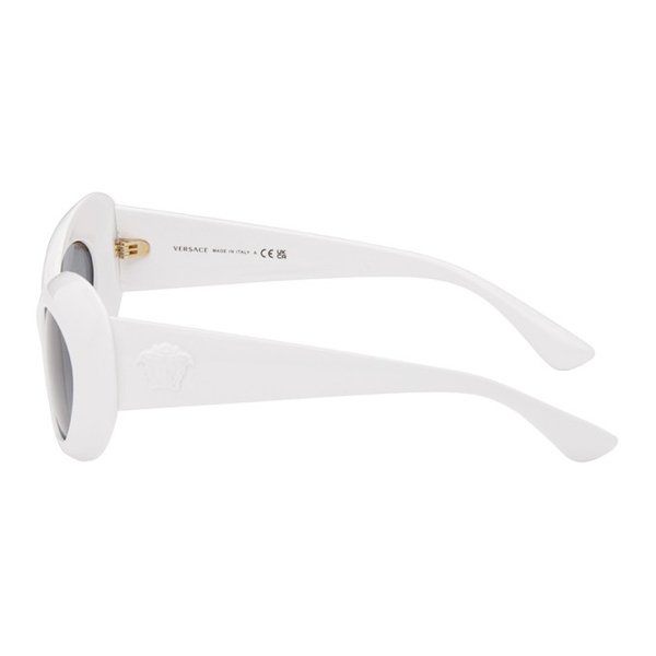 베르사체 베르사체 Versace White Medusa Sunglasses 241404F005079