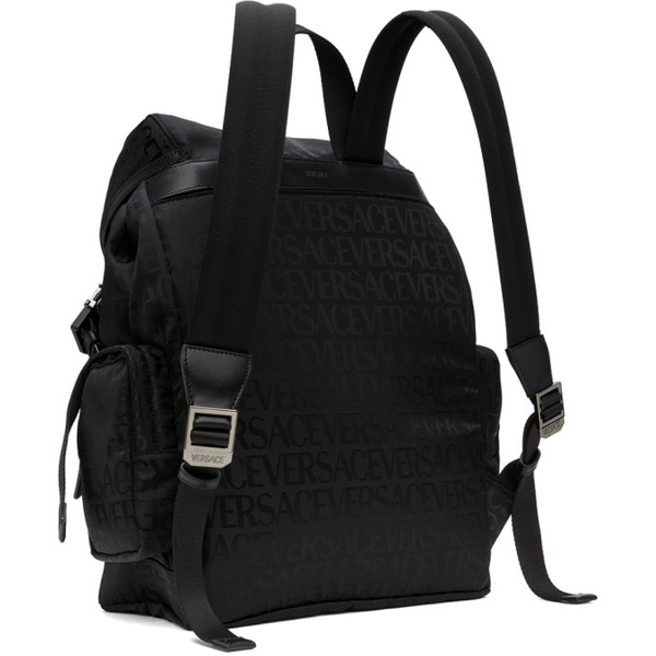 베르사체 Black 베르사체 Versace Allover Neo Backpack 232404M166000