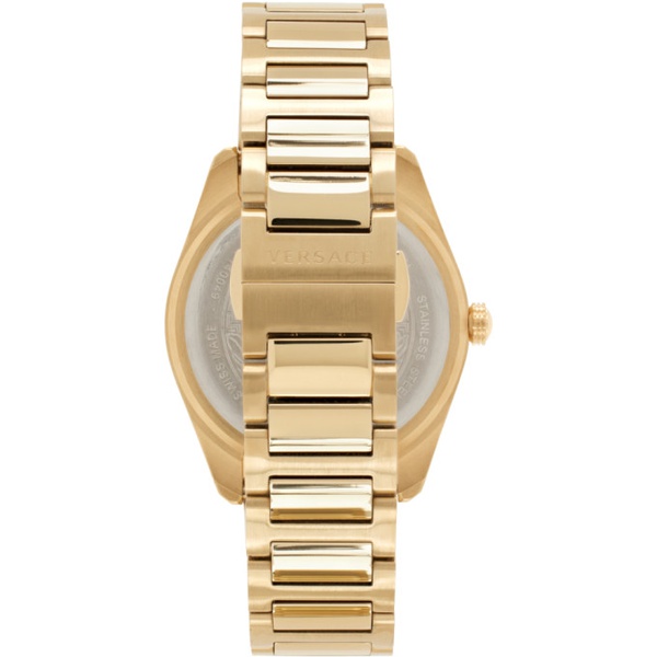 베르사체 베르사체 Versace Gold Greca Dome Watch 241404M165001