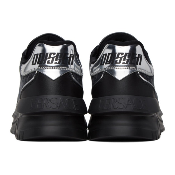 베르사체 베르사체 Versace Black Odissea Sneakers 241404M237000