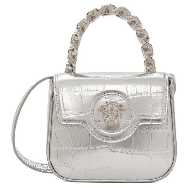 베르사체 베르사체 Versace Silver Mini La Medusa Bag 241404F046008