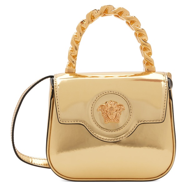 베르사체 베르사체 Versace Gold Mini La Medusa Bag 241404F046009