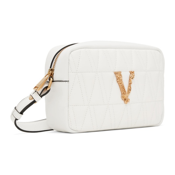 베르사체 베르사체 Versace White Virtus Crossbody Bag 241404F048017